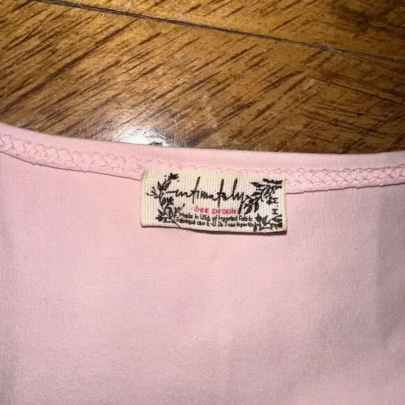 Free People Intimately Square Eyes pink M bodysuit - Picture 3 of 4